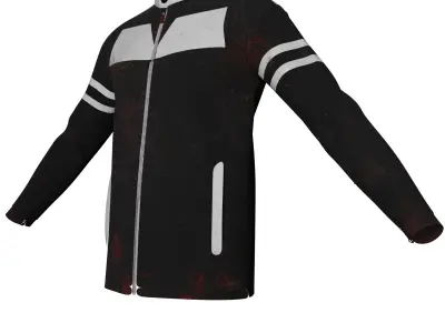 track jacket Low-poly 3D model