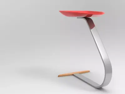 Adro Stool Low-poly 3D model