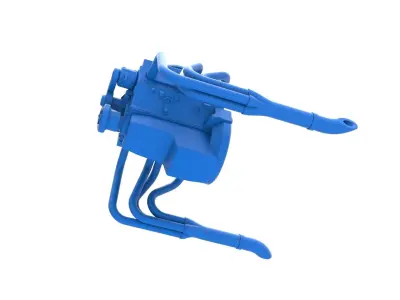 Engine V8 for water pumper Sand buggy Scale 1 to 25 3D print model