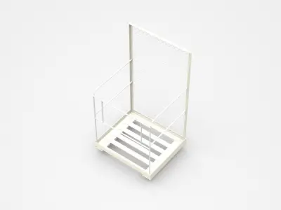 High Container Cart  3D model
