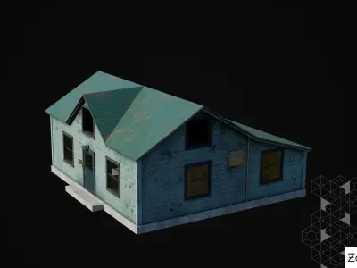 Location from FarCry5 but with cool Toyota Hilux Xtra Cab 2021 Low-poly 3D model