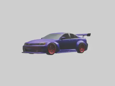 Modified Street Racing Sedan model 3D model