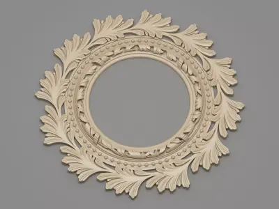 Classic Ceiling Plaster 001 3D model
