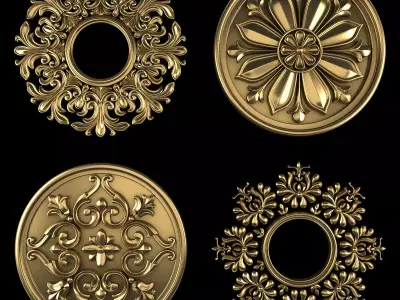 Ornament Element Pack 19 3D model