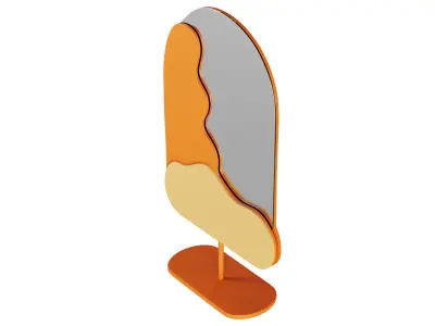 Tiny Decorative Table Mirror 3D model