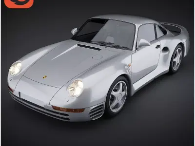 Porsche 959 Corona  3D model
