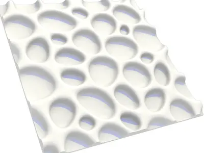 Bionic wall panel  3D model