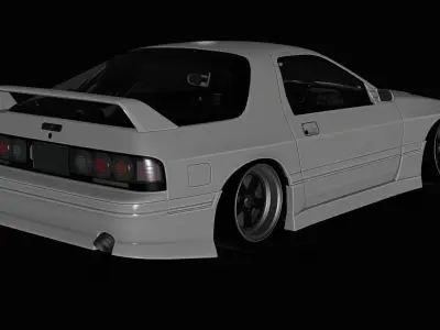 Sexy Style SS Mazda RX7 FC3S Body Kit GTS 3D model