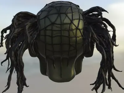 Undead Skull Warrior mask 3D model