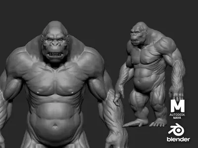 Gorilla 3D model