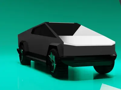 CYBER TRUCK Low-poly 3D model