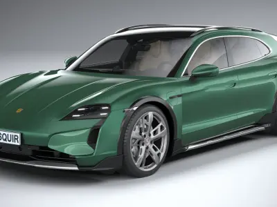 Porsche Taycan Turbo Cross Turismo 2025 3D model