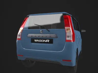 Maruti suzuki wagonr 3d car Low-poly 3D model