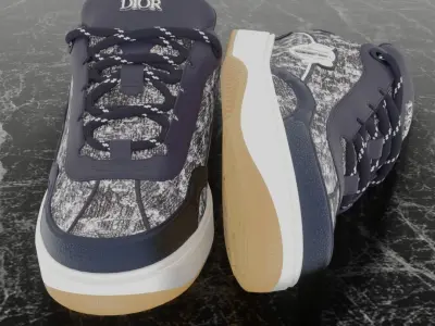 DIOR B9S SKATER 3D SHOES 3D model