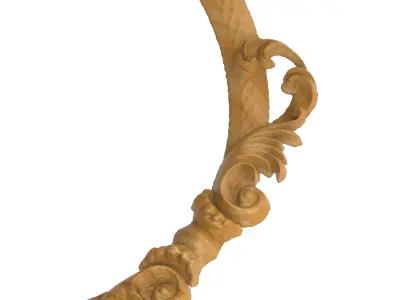 Carved picture frame STL 3D model