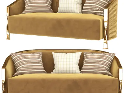 Luxury sofa 3d model Low-poly 3D model