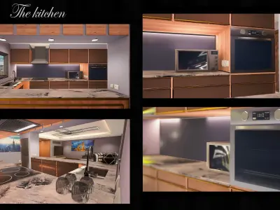 Realistic PBR apartment UE4 3D model