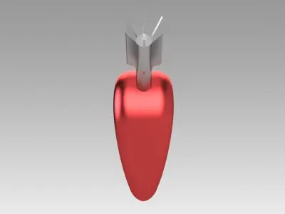 Heart with arrow 3D model