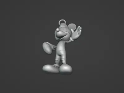 Football Mickey Christmas Ornament 3D print model