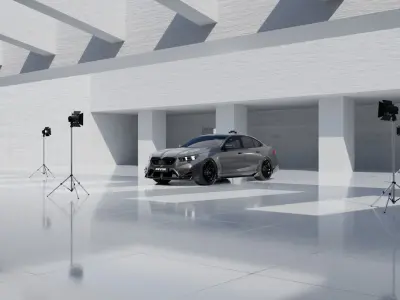 Car Rendering Studio - Industrial CGI Scene Blender 3D model