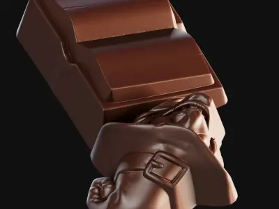 Halloween - Witch with Book 3D Printable Chocolate Mold 3D print model