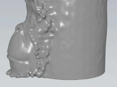 MakeIT Chimpanzee Vase Planter 3D Model 3D model