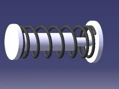 helical spring 3D model