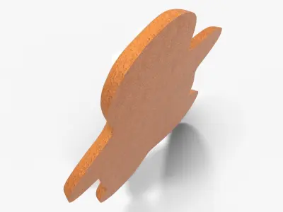 Gingerbread Cookie 9 Low-poly 3D model