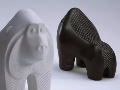 JONATHAN ADLER Ceramic Gorilla 3D model