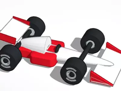 f1 car 1990s 3D print model