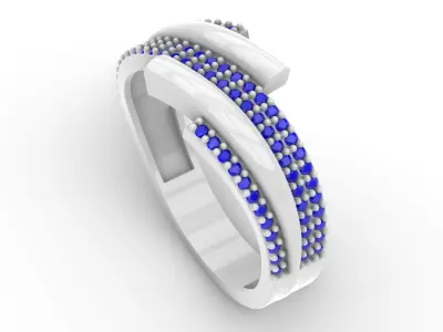 Jewelry Diamond Ring Model RG41 Free 3D print model