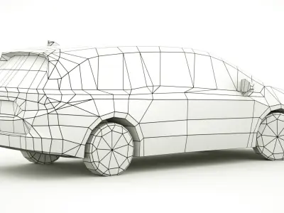 Honda Odyssey Sport 2023 Low-poly 3D model