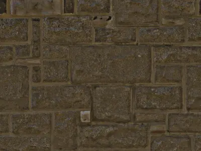 Church Low Poly at night Low-poly 3D model