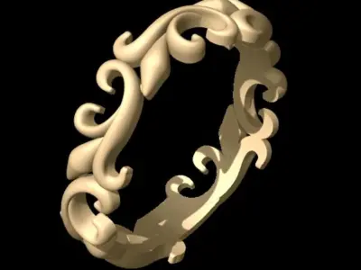 Royal Wedding Ring SET 3D print model