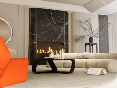 LIVING ROOM 3D model order