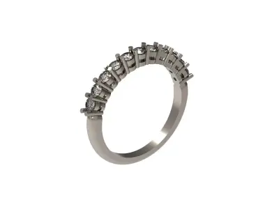 ring 3D print model diamond wedding gold Free 3D print model