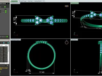 Women Ring 5 3D print model