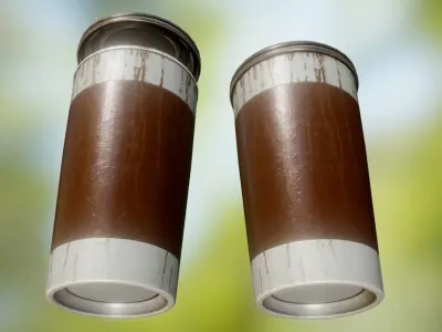 Coffee To Go Cup Pack - Gameready - PBR Textures Low-poly 3D model