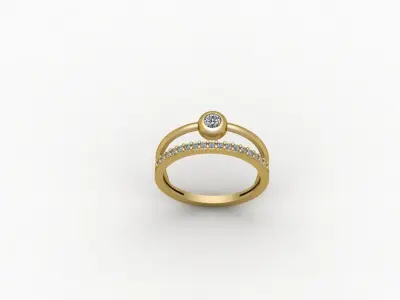 Gold Ring Print 3d Ring stl  3D print model