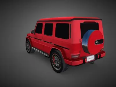 Mercedes G63 AMG 2020 Low-poly 3D model