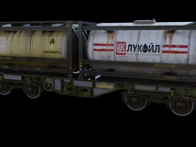 railway tank hitch 3D model