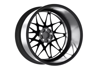 AL13 DM004 car rim Low-poly 3D model