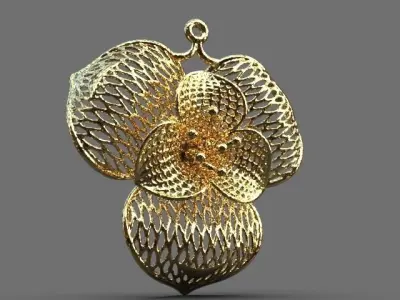 Floral ring 3D print model