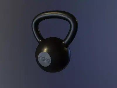 Kettlebell 12kg Low-poly 3D model