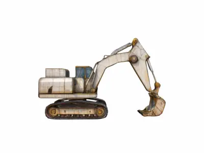 3d Model Dragline Excavator Heavy Construction Machinery 3D model