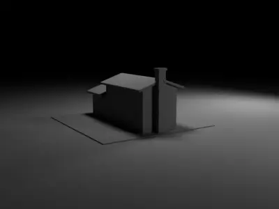 Premium Home Low-poly 3D model