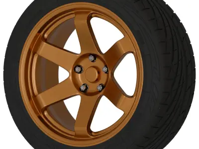 AVID1 AV06 Aftermarket Wheel Low-poly 3D model