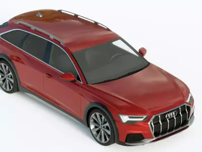 Audi A6 Avant Allroad 2019 3D model