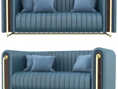 Rivers sofa 3d model Low-poly 3D model