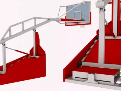 Basketball Rim Collection 3D model
